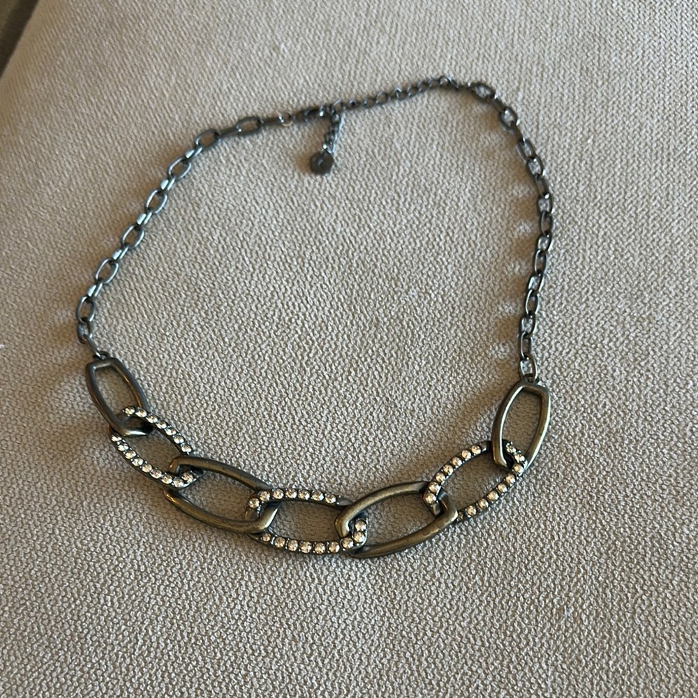 Touchstone Crystal Elegant Chain Necklace